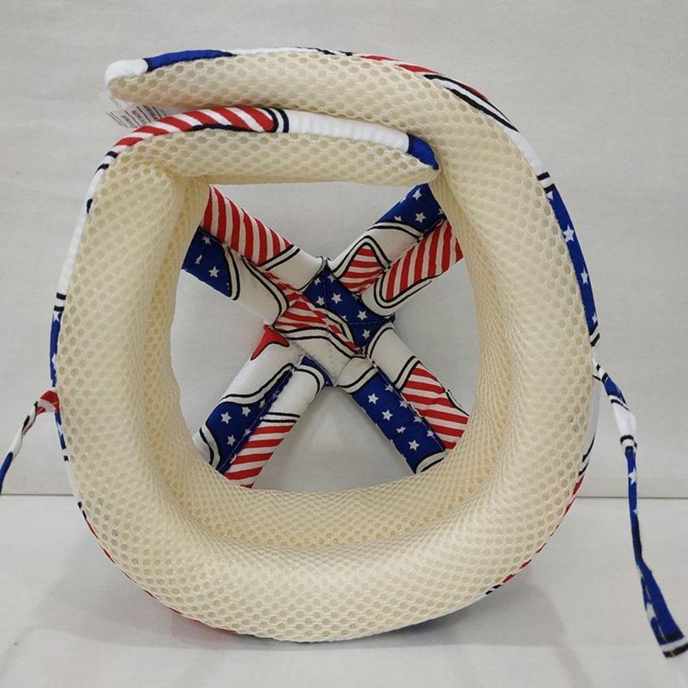 Grey baby anti-collision hat, essential protective gear for infant head safety while learning to move