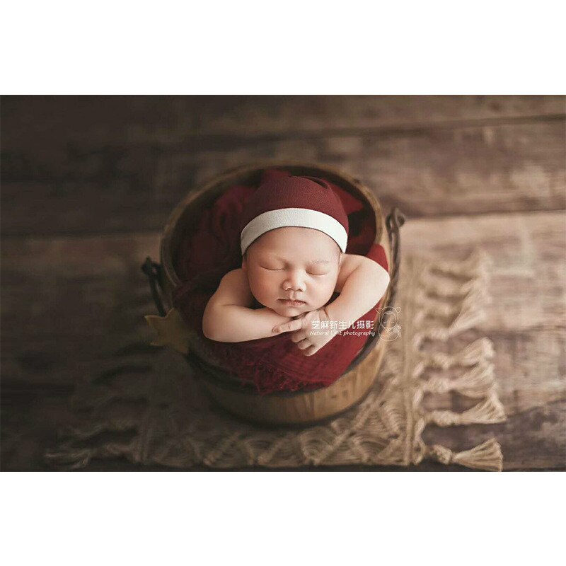 Chunky knit hemp cotton baby blanket, boho style, great for newborn photography and nursery