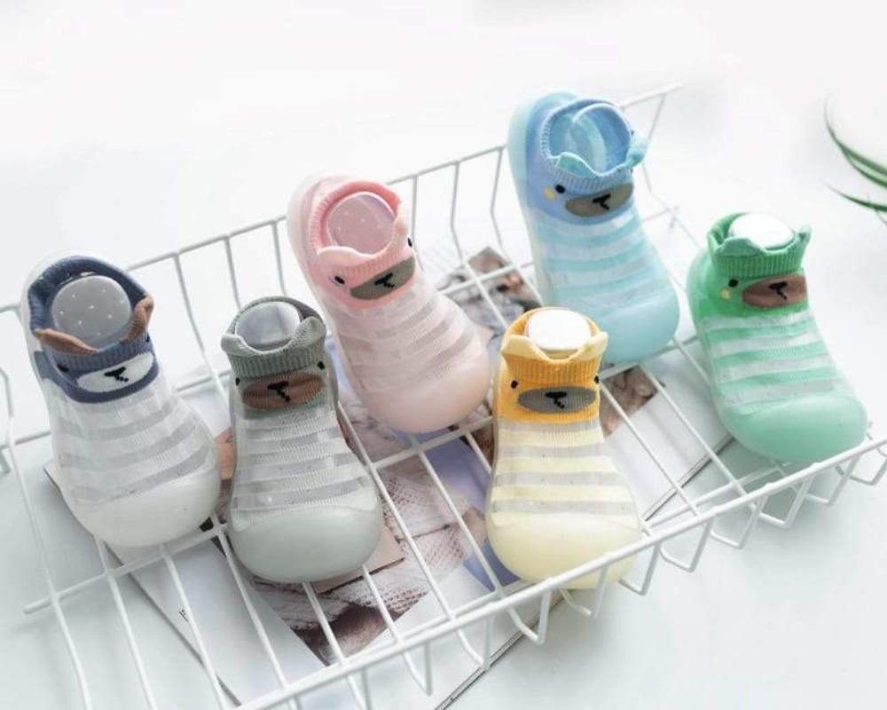 Comfortable baby breathable non-slip walking shoe socks, soft sole