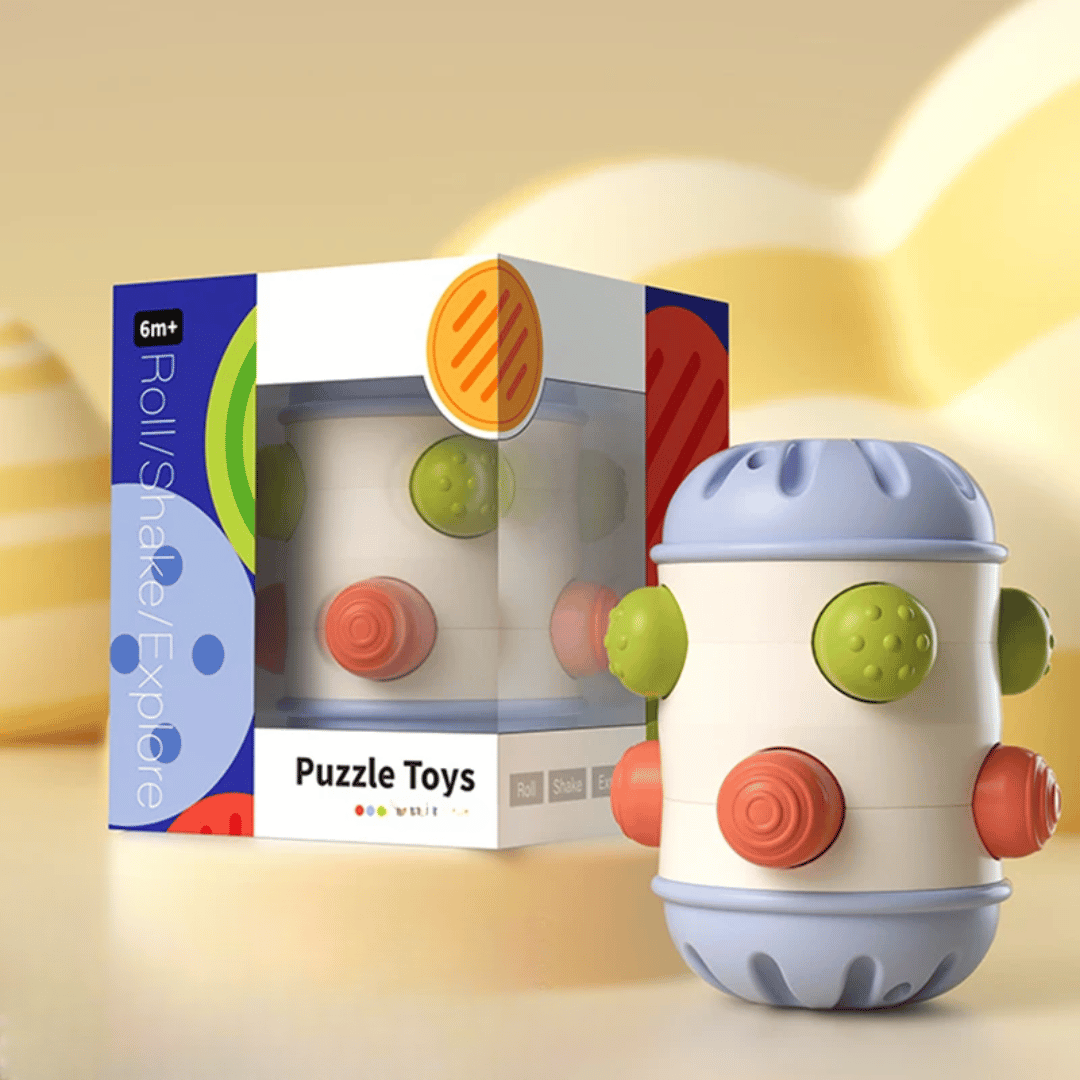 Baby Sensory Grawl & Grasp toy set up for an infant, encouraging early development