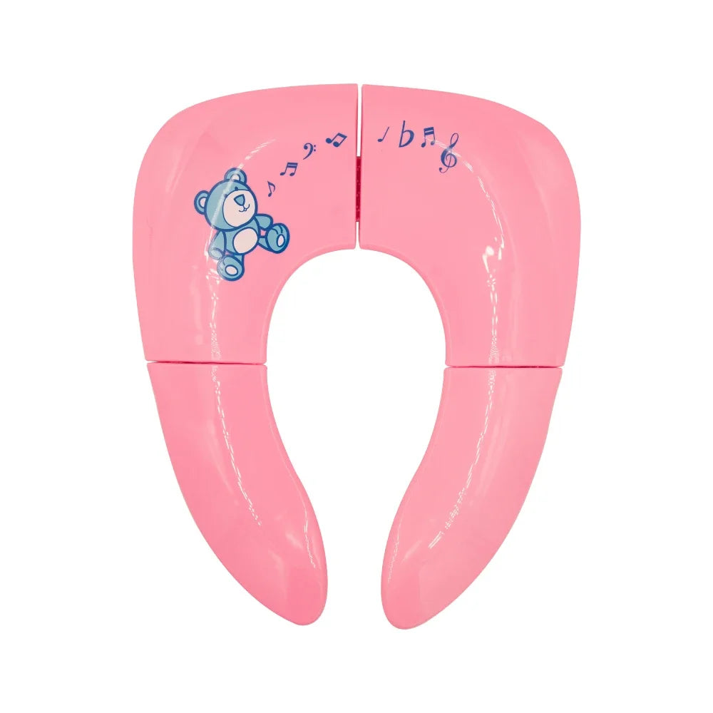 Space-saving baby folding potty seat, ideal for small bathrooms and travel, toddler toilet aid