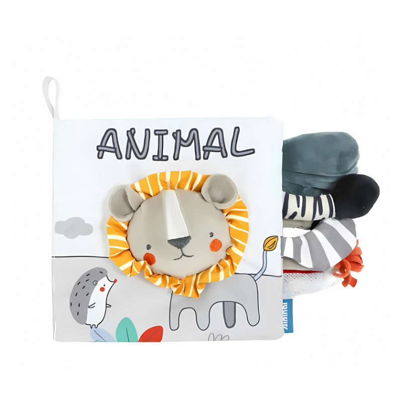 Early learning babybook, a durable and washable sensory toy for curious toddlers