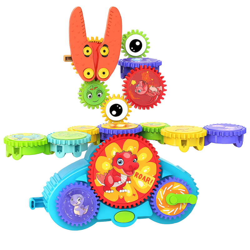 Magnetic building gear set for kids, an interactive children's toy fostering creativity & problem-solving