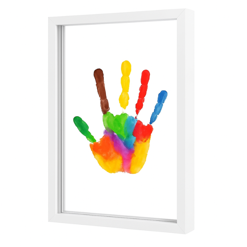 Family Handprint Painting Keepsake Kit with vibrant colors, an engaging activity for all ages and a timeless memento