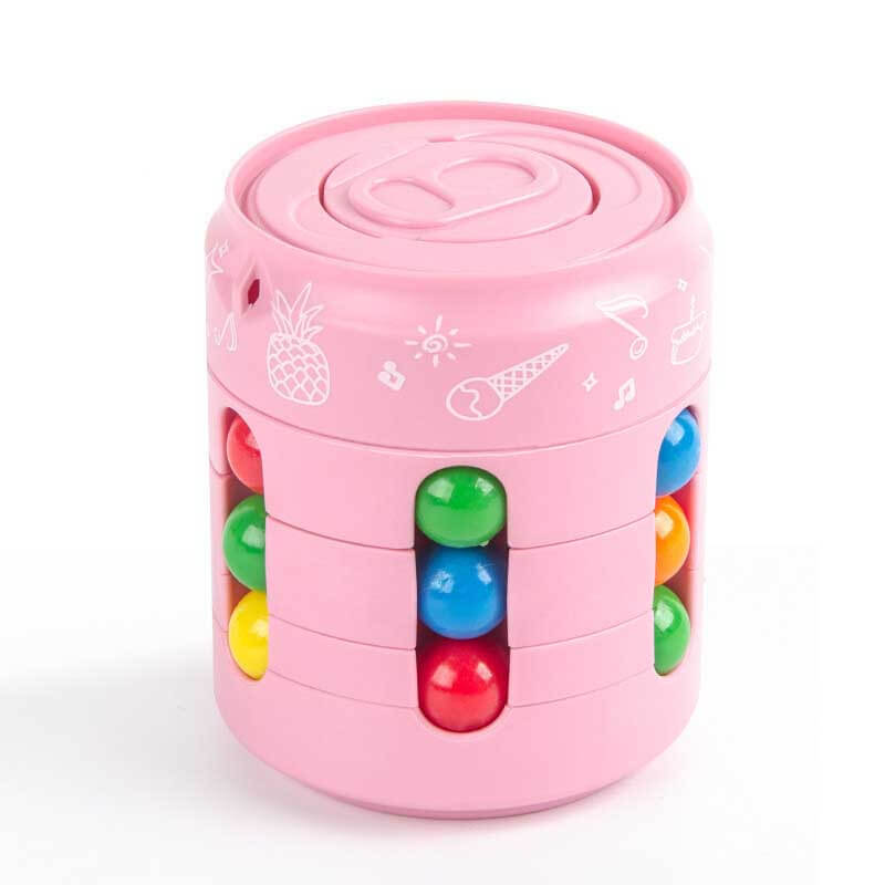 Collection of can cube logic games, a 4-pack of educational fidget toys in bright, appealing colors