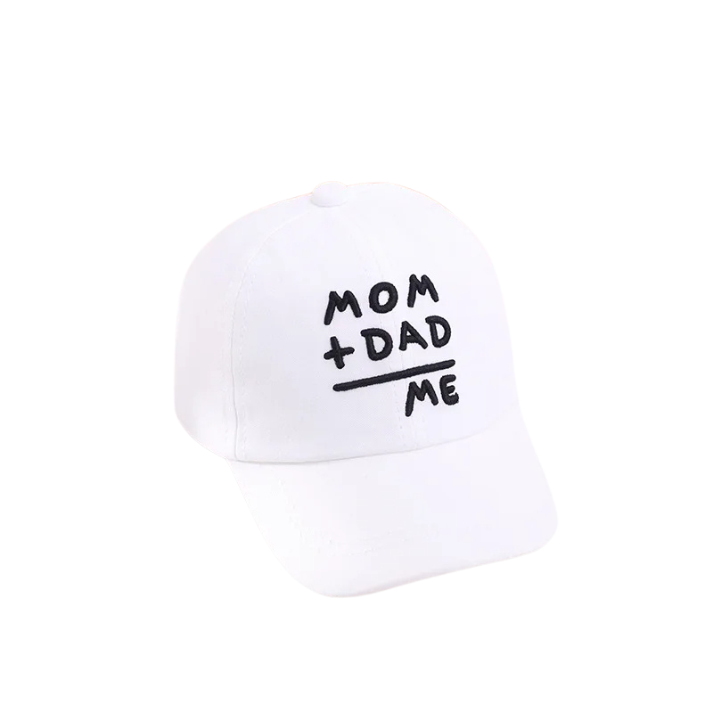 Back view of a pink kids' adjustable snapback baseball cap, ideal for childrens sun protection