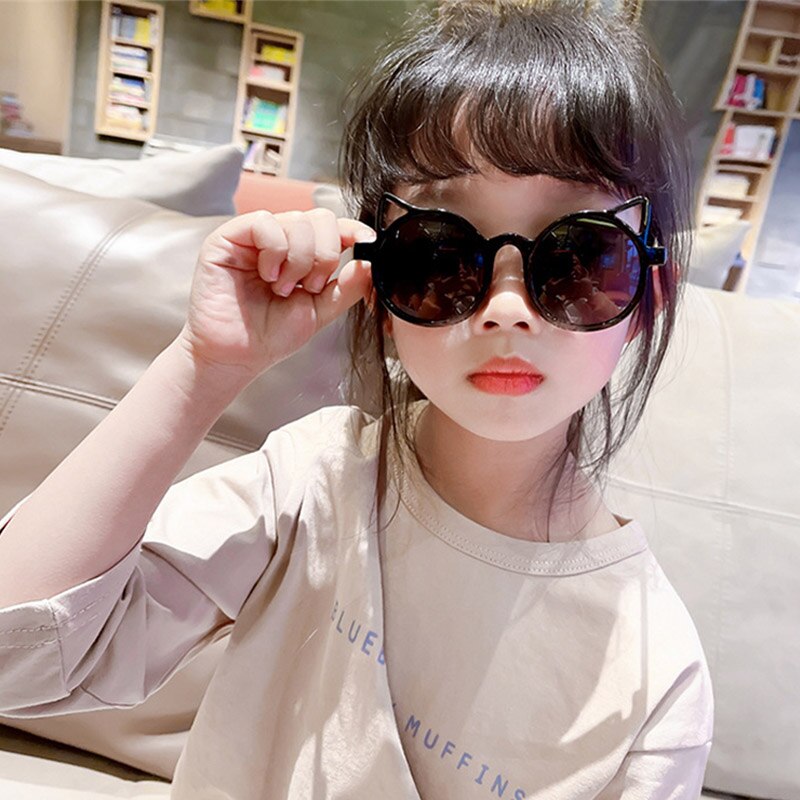 Girls' trendy mirrored sunglasses with durable construction, UV protection for active kids