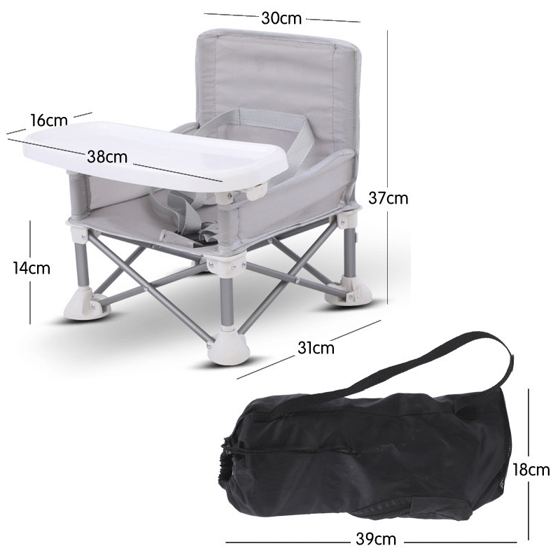 Kids' foldable outdoor seat in pink, a lightweight and portable toddler camping chair for easy transport.