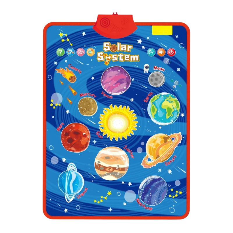 Early development interactive talking poster with sound functions for kids to learn alphabet & numbers