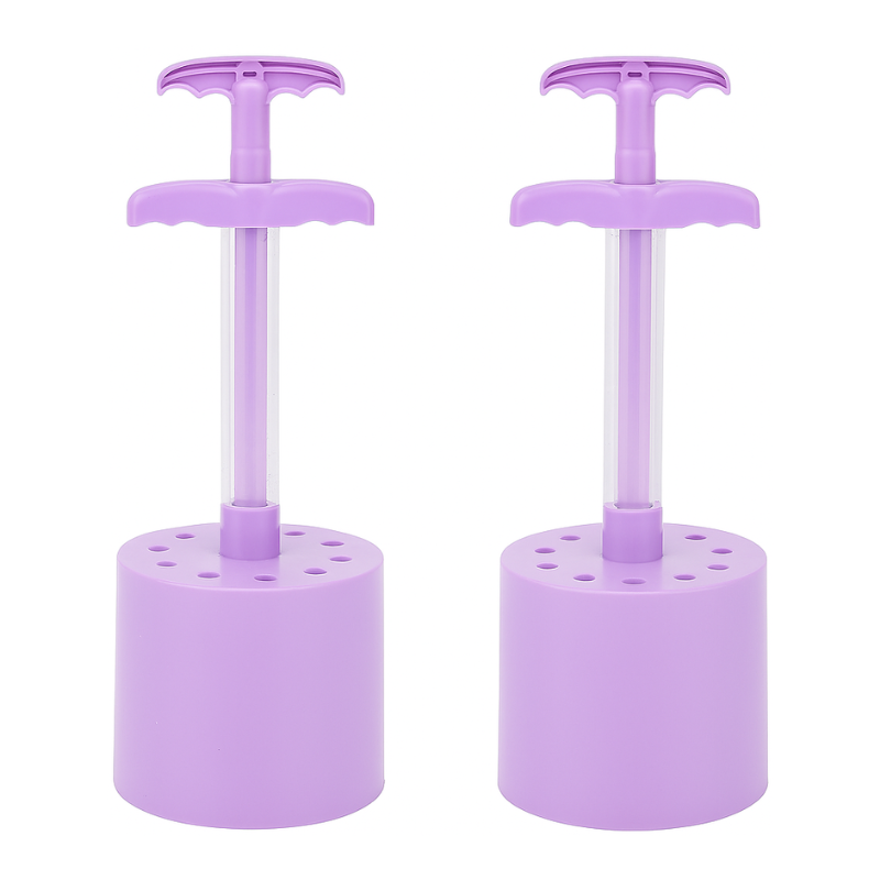 Sand & Snow Popper Tool with a molded sand castle, highlighting its use as a versatile beach toy and screen-free creative toy.
