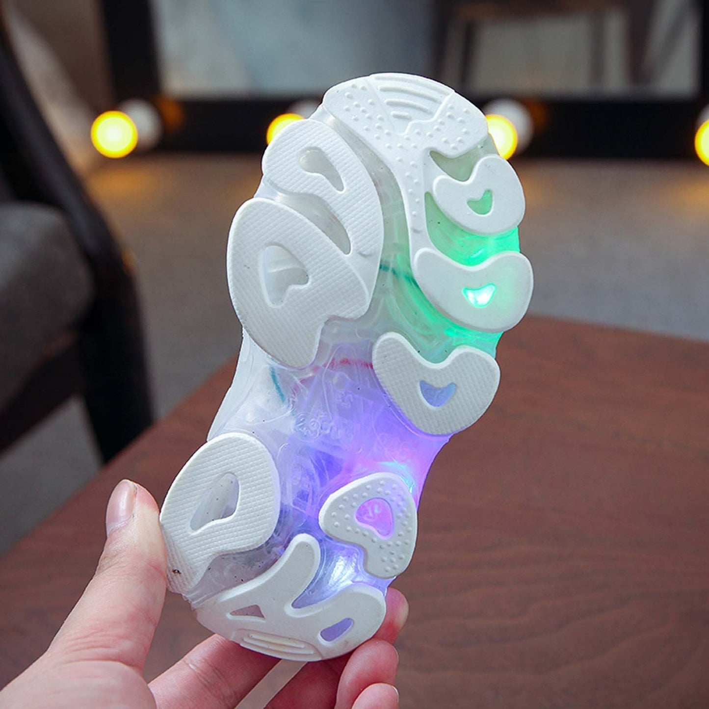 Kids' Air Mesh LED light-up shoes, durable and breathable sneakers for active toddlers