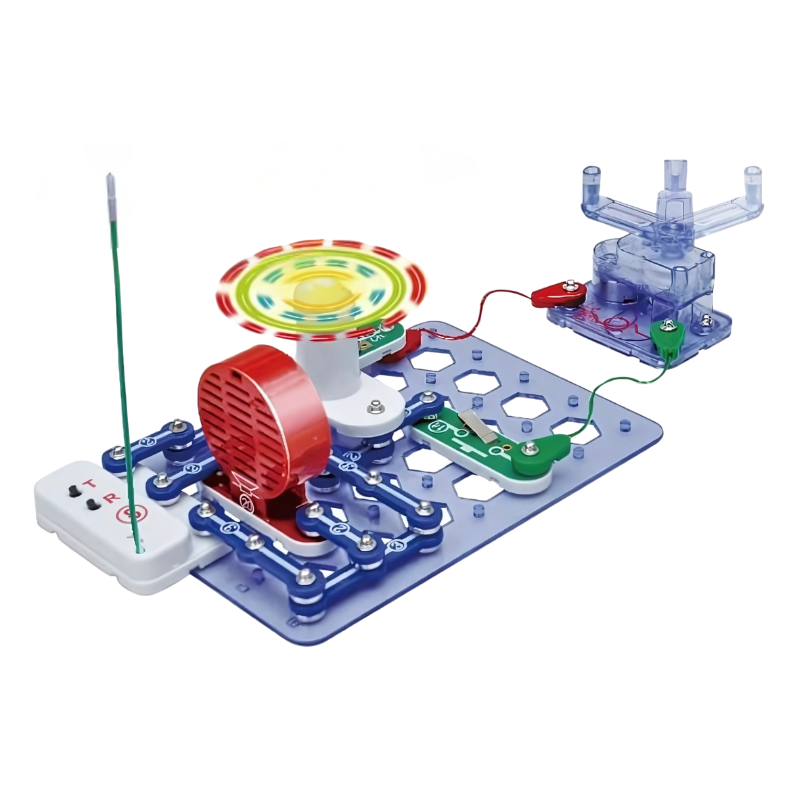 Complete kids' interactive electronic circuit building kit with various components, a great STEM gift.