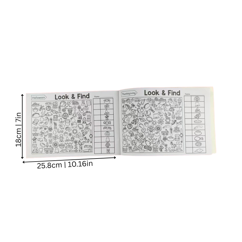 Toddler activity book, creative play puzzle & coloring book for kids with various educational activities