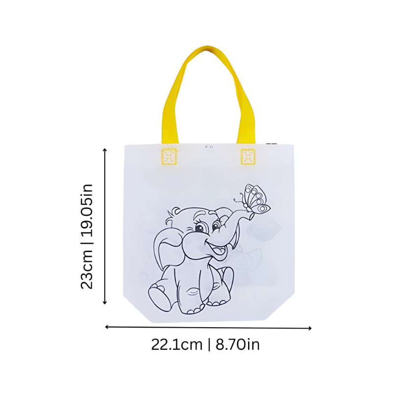 Non-woven Kids DIY Coloring Bags Craft Kit, perfect gift for kids' artistic and educational play