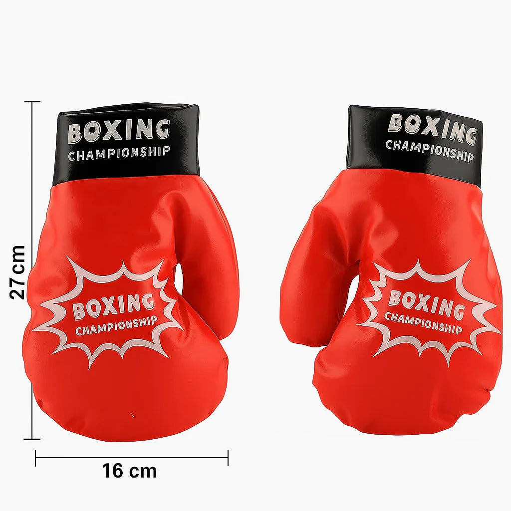 Full set: Kids' inflatable punching bag and gloves, excellent sports toy for active kids