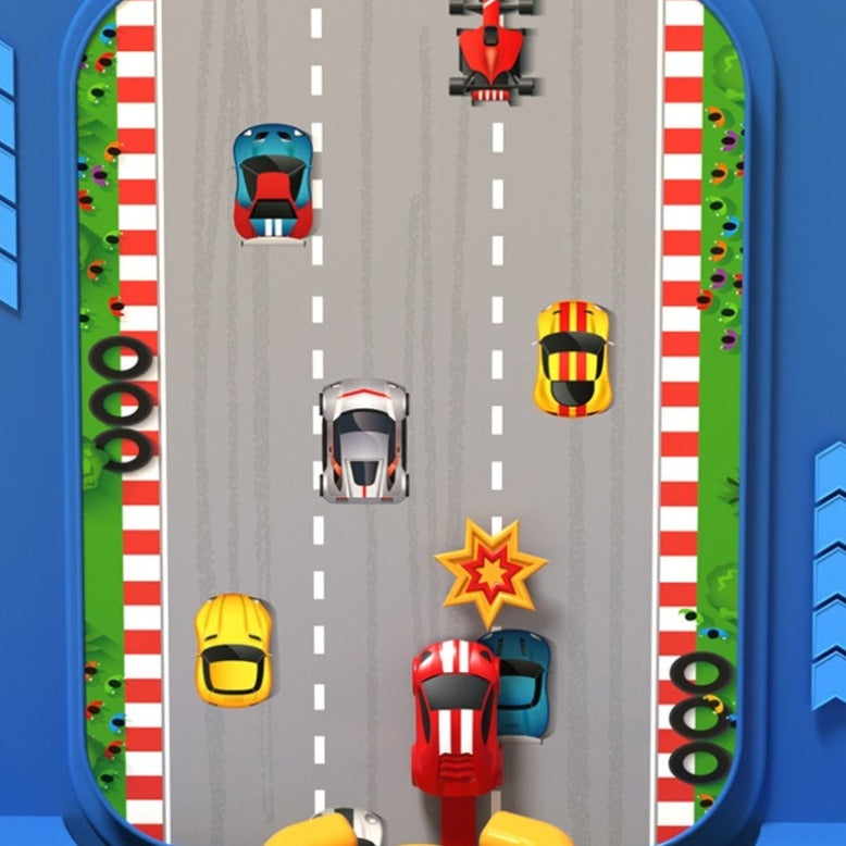 Durable kids' car racing game, perfect entertainment for young children and skill building