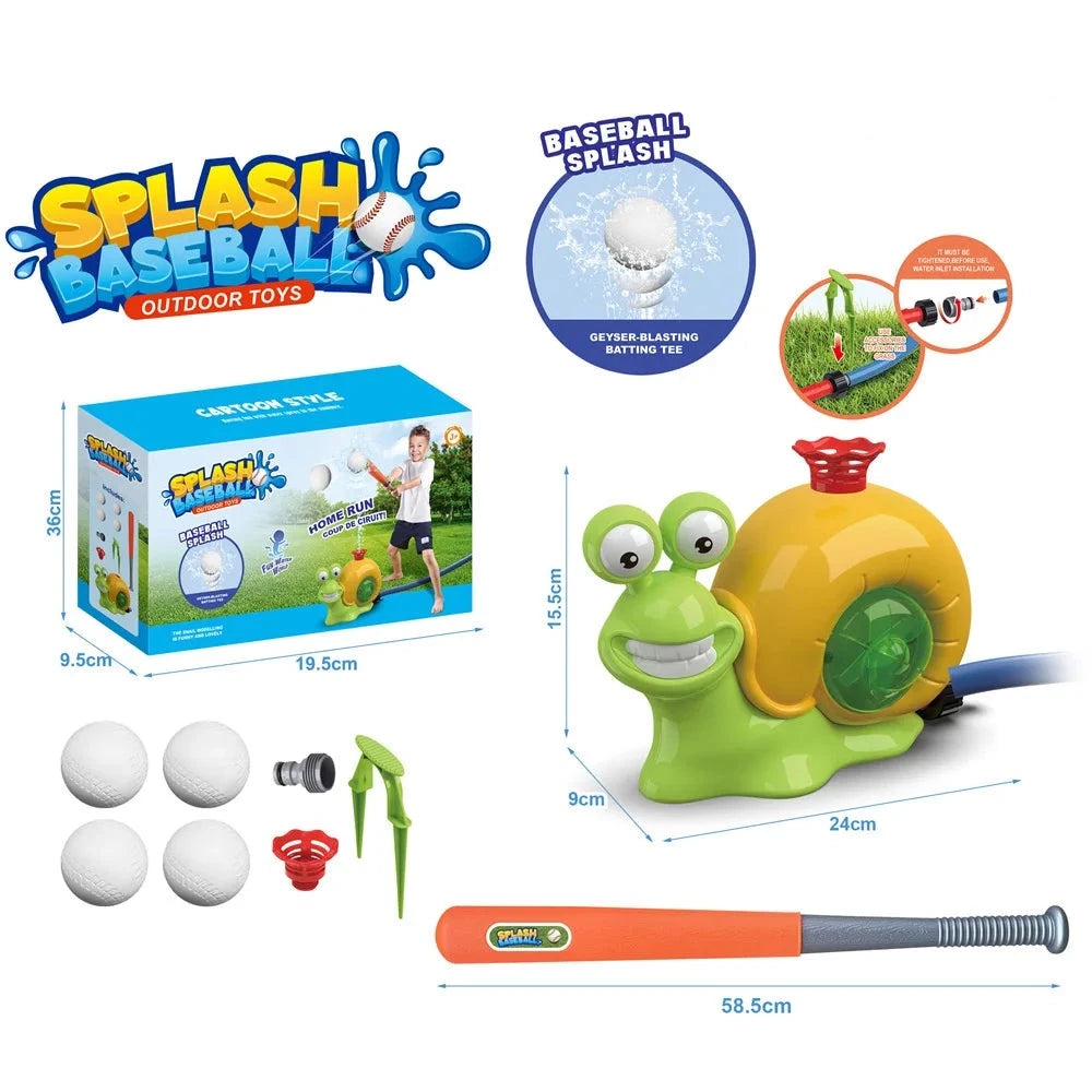 Portable outdoor water sprinkler bringing joy to children on a sunny day, excellent for kids' games.