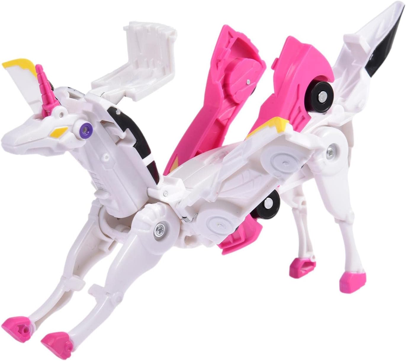 Magical Unicorn Transforming Car Toy, action figure for kids imaginative play