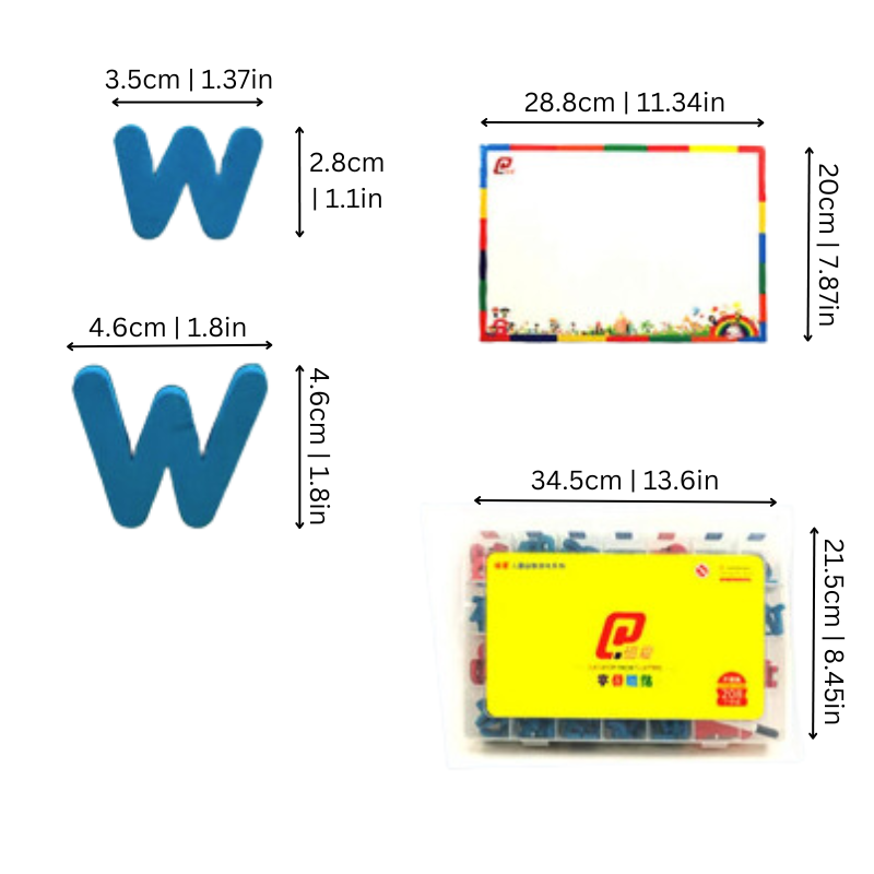 Preschool educational toy: magnetic alphabet board set, enhancing writing skills & learning
