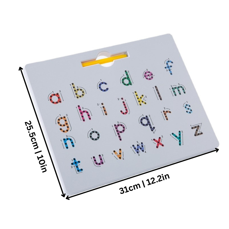 Educational magnetic drawing board for preschool kids, ideal for writing practice and early education development.