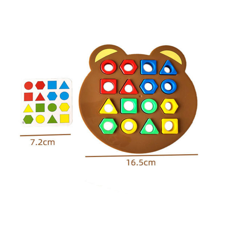 Preschool children learning shapes with 'Educational Shape Matching Strategy Game', a fun family toy
