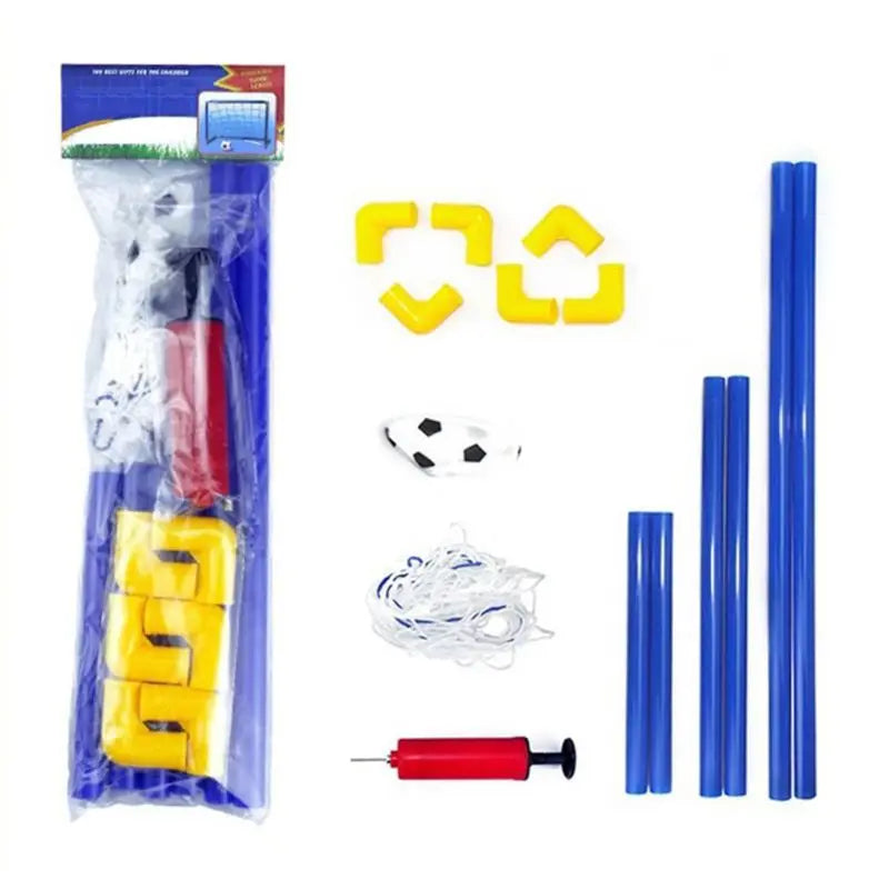 Outdoor playset: kids' soccer goal and matching ball, encouraging active children's play