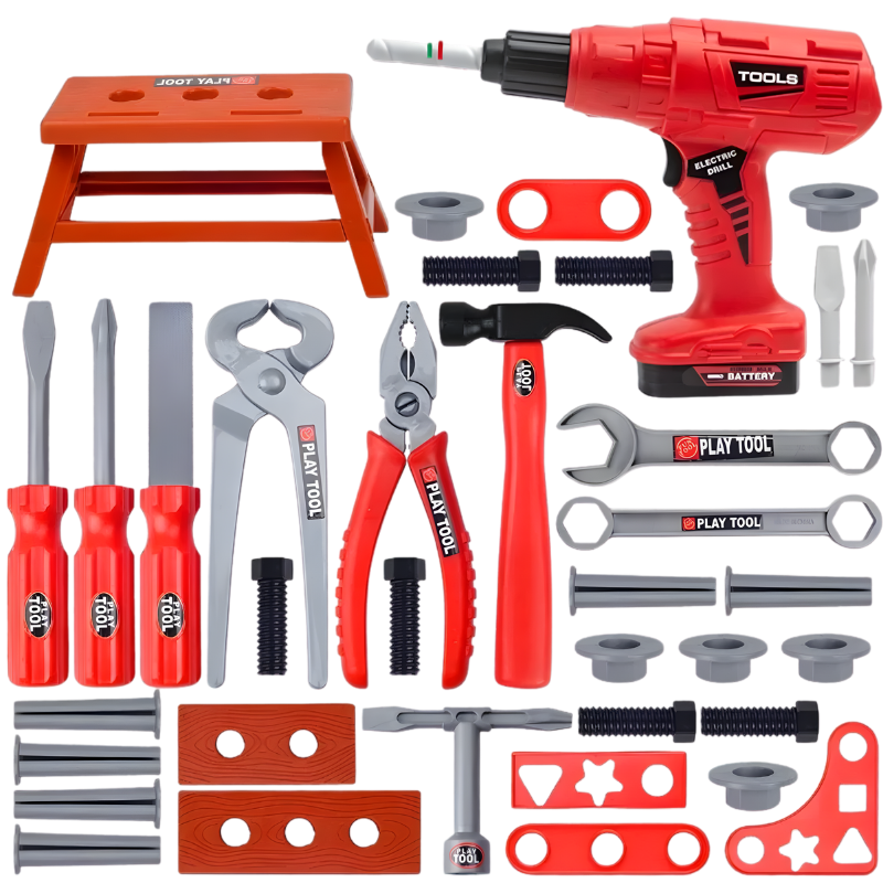 Gift for kids: engaging toy tool set for childrens construction role play and learning fun.