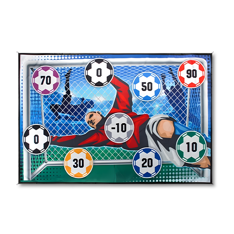 Portable kids' soccer training set with sticky target and ball, perfect for skill practice