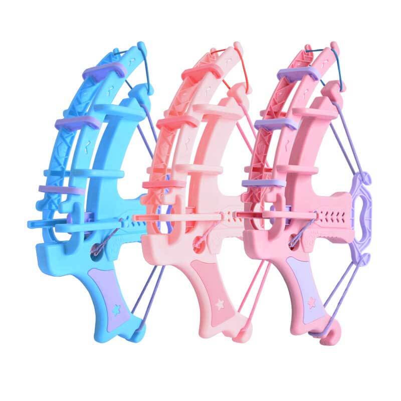 Interactive kids' sticky ball dart game for indoor play, comes with bow and arrows