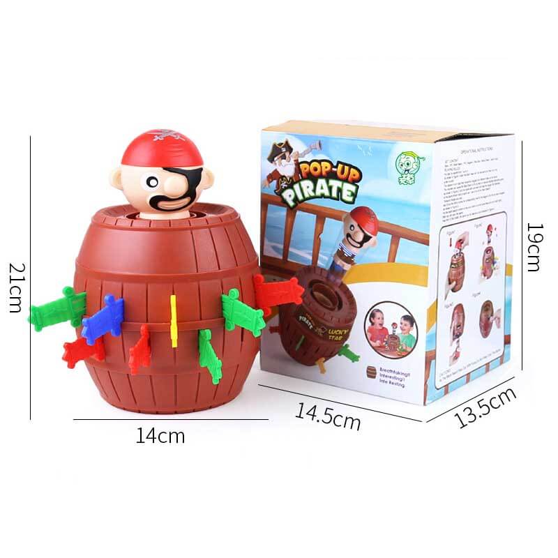 Kids playing Pop-Up Pirate game, a thrilling surprise party game made for childrens entertainment