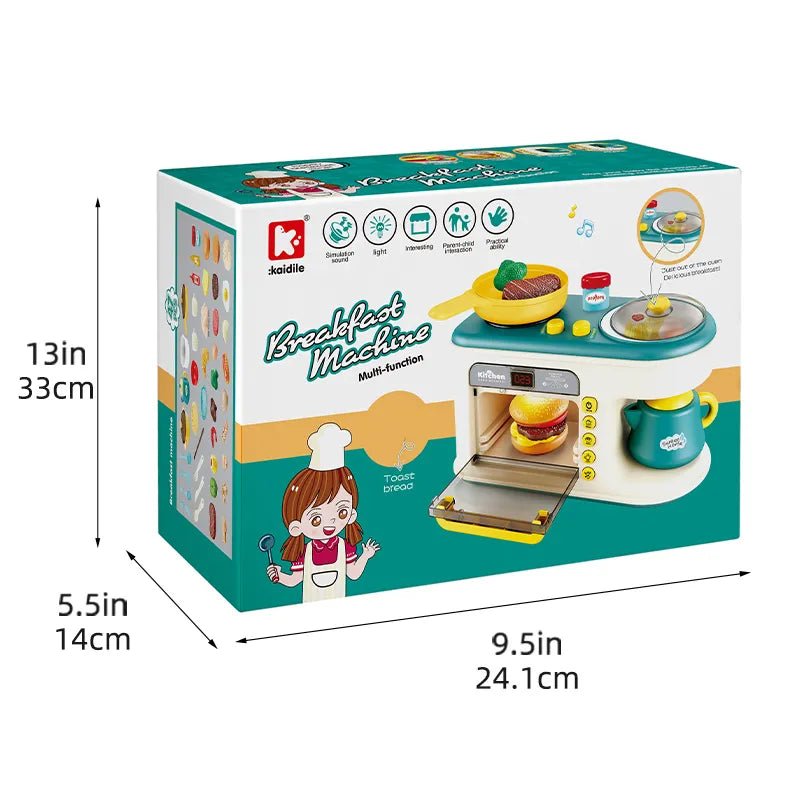 Durable wooden kid's pretend play kitchen set, ideal for toddlers and children's imaginative cooking adventures