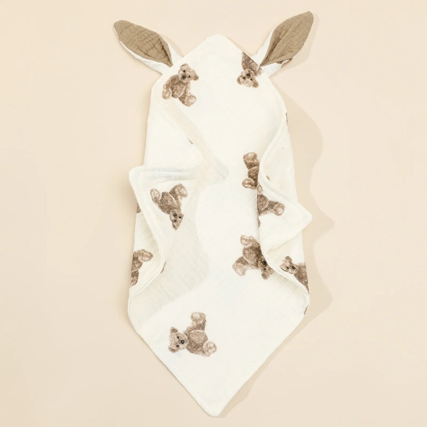 Baby shower gift: soft cotton animal comforter blankie, perfect for newborns
