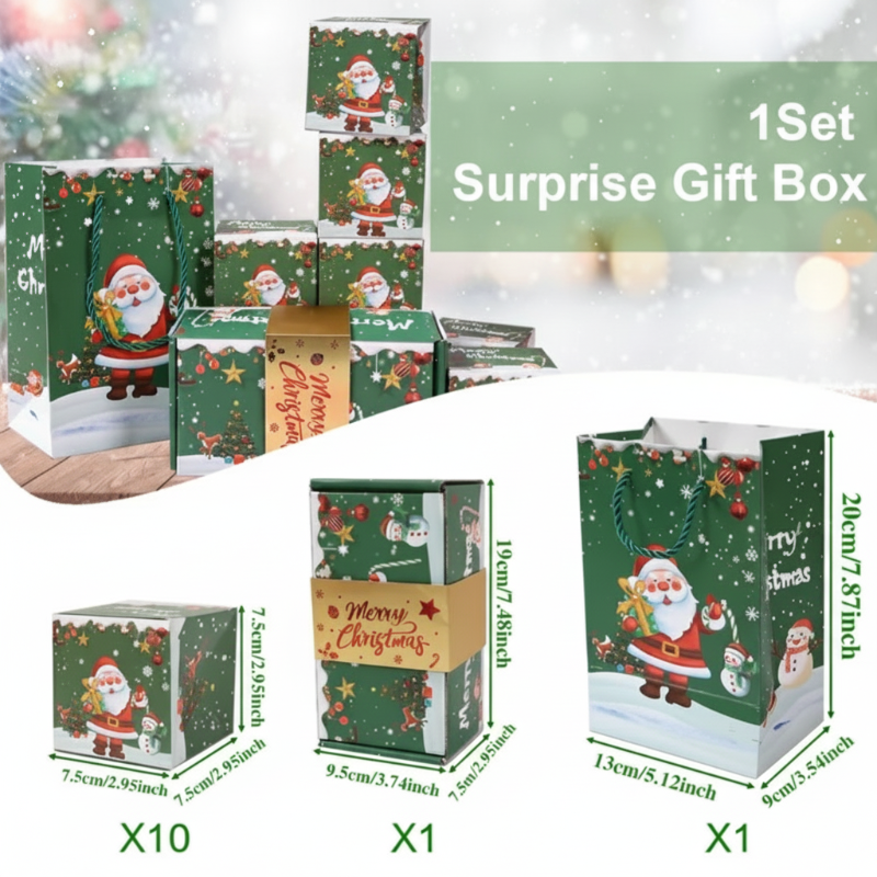 Festive red pop-up Christmas gift box, adding excitement to any holiday party or event