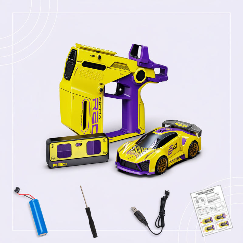 Detail of SpeedBlaster RC Stunt Car lights: cool electronic toy, rechargeable, perfect for night active play