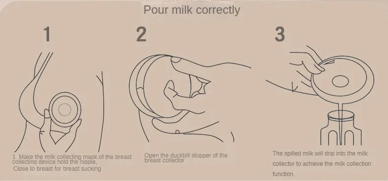 Breastmilk collector made of durable silica gel, a long-lasting breastfeeding accessory