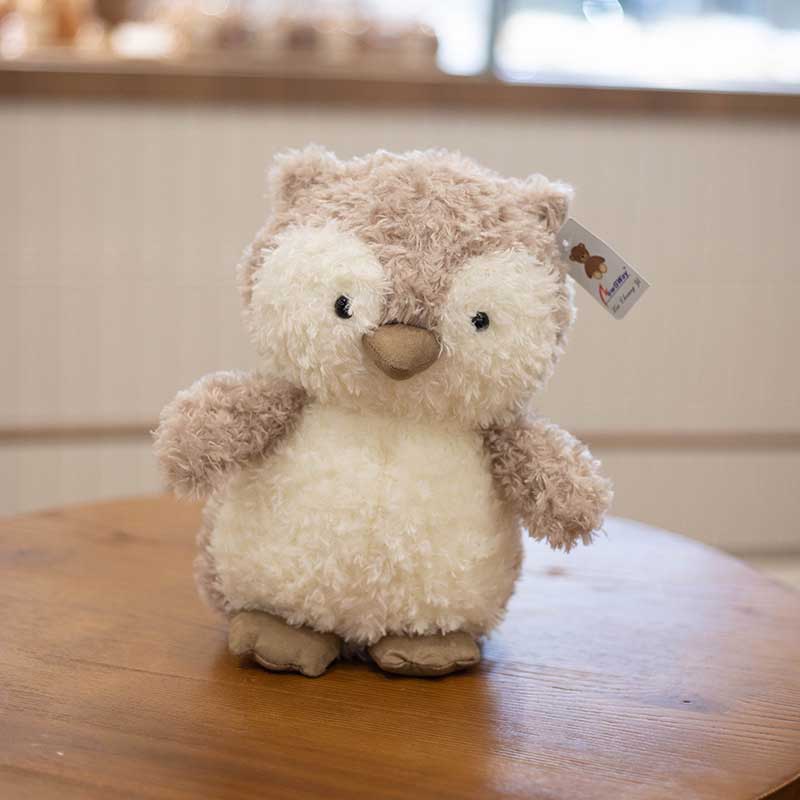 Various animal plush toy comfort pillows arranged, great soft toy selection for nursery