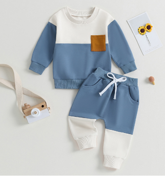 Toddler boys' tracksuit set in various colors, comfortable and stylish for winter casual wear