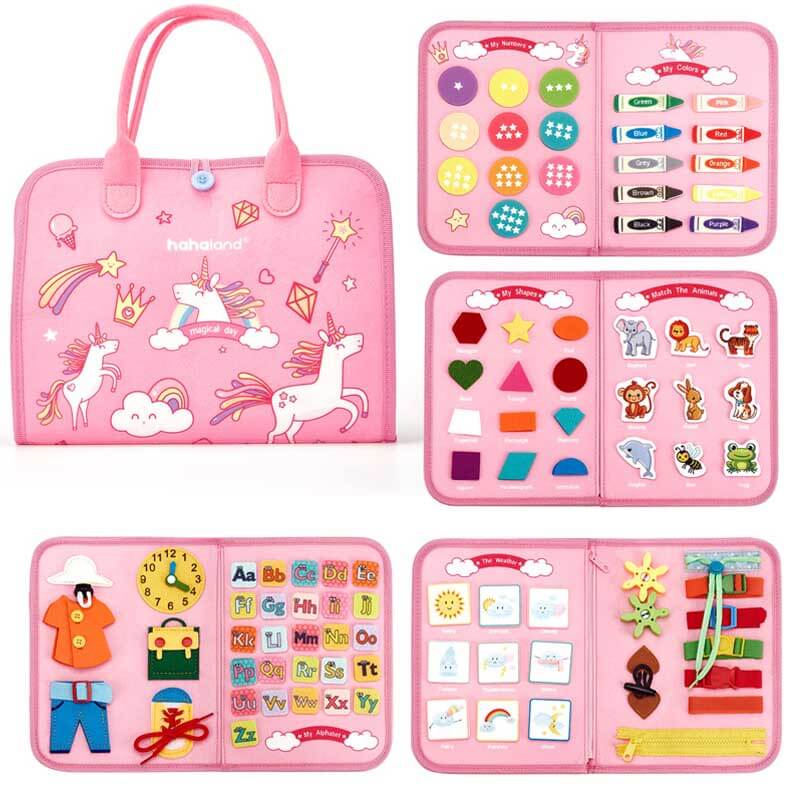 Lightweight felt learning board toy, perfect for toddlers' educational activities and travel entertainment