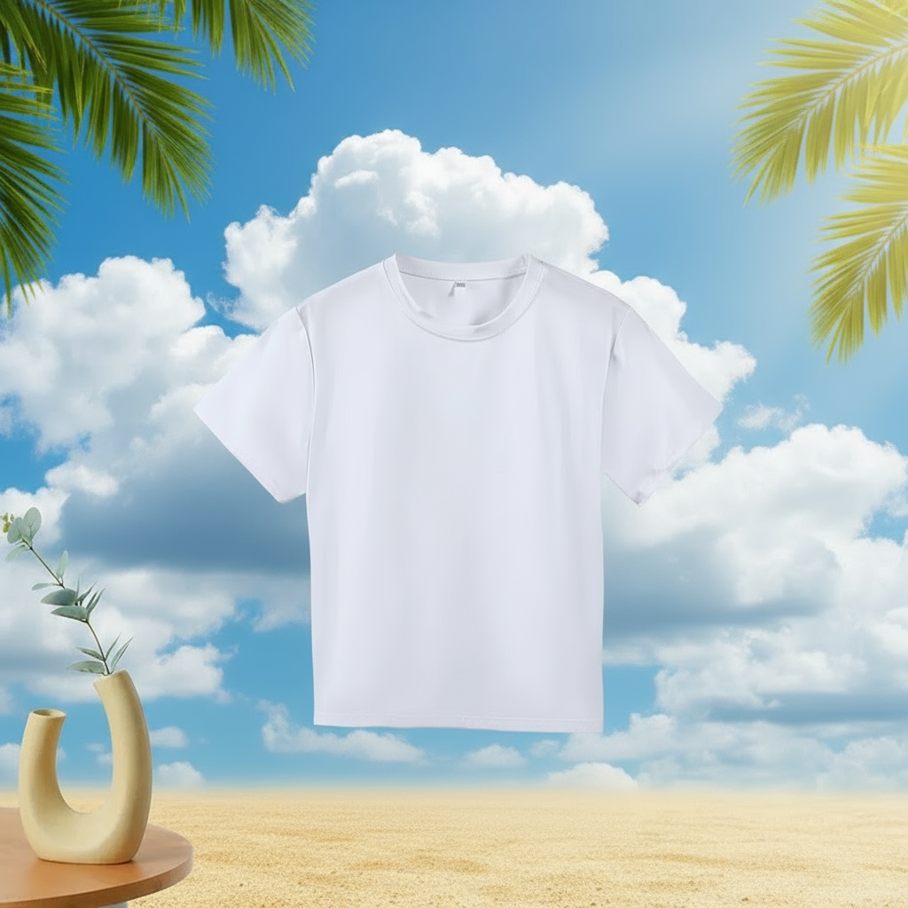 Yellow short sleeve cotton t-shirt for children, a comfortable and basic toddler tee
