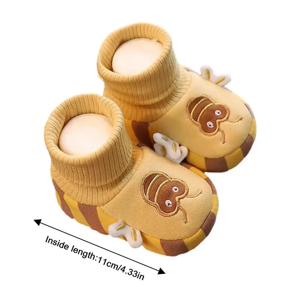 Adorable non-slip toddler indoor shoes, promoting confident first steps for early walkers