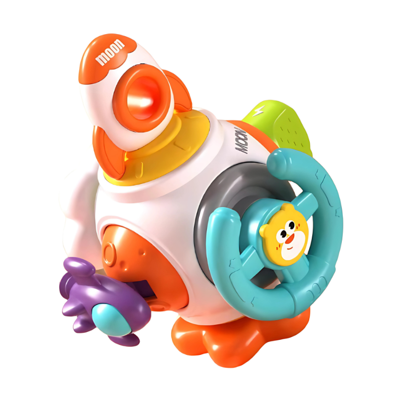 Multi-sided developmental toy for babies and toddlers, enhancing fine motor skills