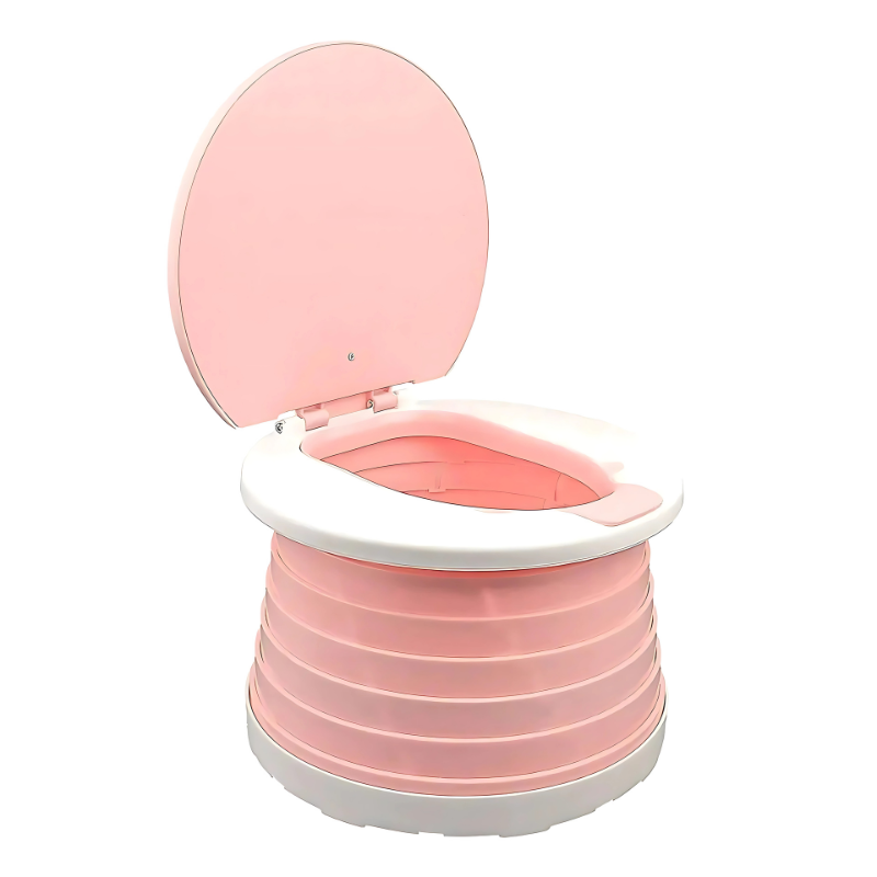 Compact travel potty for toddlers, ideal for outdoor use & portable toilet training on the go.