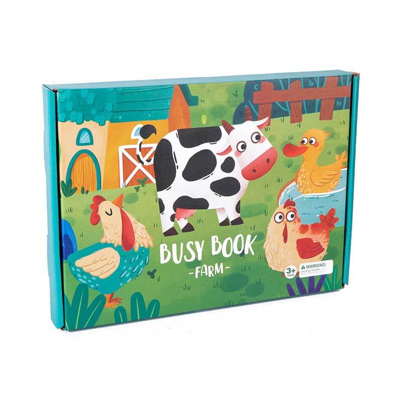 Compact travel toy sensor sticker book, educational sorting & stacking for young children