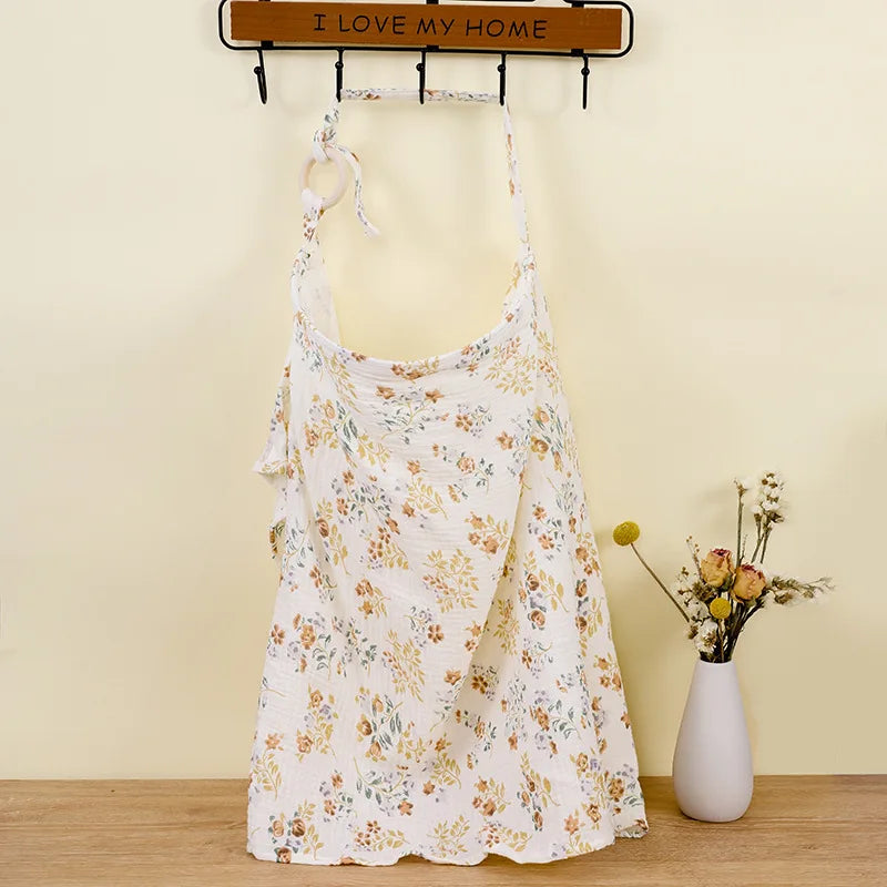 On-the-go nursing cover; a stylish and practical mom gift for comfortable public breastfeeding