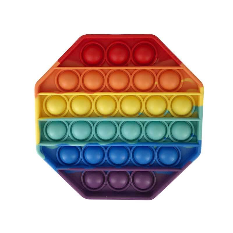 Educational push pop fidget toy aiding in fine motor skills development for young children