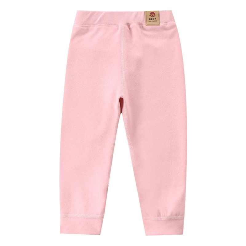 Assorted colors of fleece-lined thermal leggings for kids, designed for warmth, comfort & play.