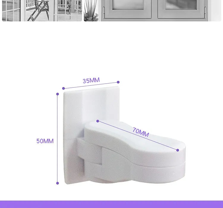 Easy use and install white child proof door handle lock, optimal baby safety