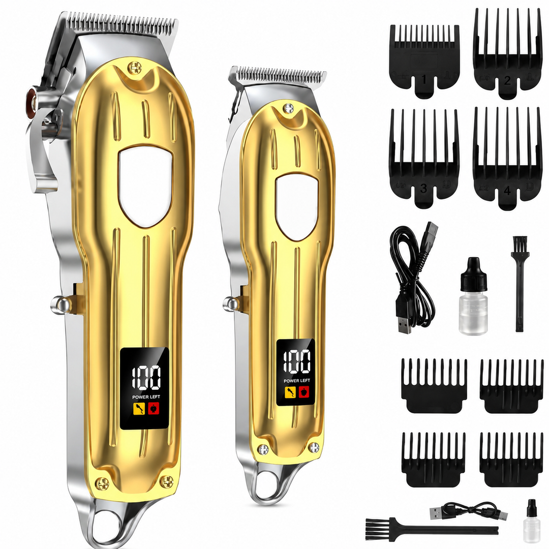 Professional Electric Hair Cutting Kit - Clipper, Trimmer & Shaver
