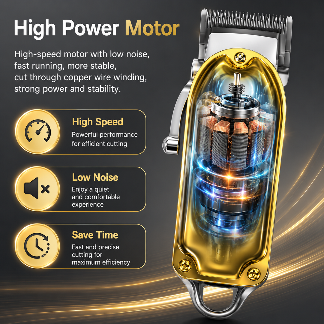 Professional Electric Hair Cutting Kit - Clipper, Trimmer & Shaver