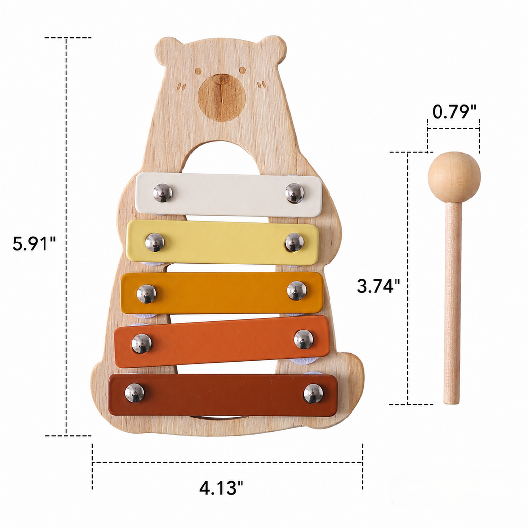 Baby Wooden Musical Sensory Learning Toy Set